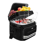 Carttiya front view showing full cooler bag capacity and organized compartments benefit