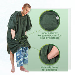 Catalonia hood detail providing warmth and wind protection after water