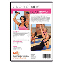 Cathe instructor close-up demonstrating precise barre posture for better alignment