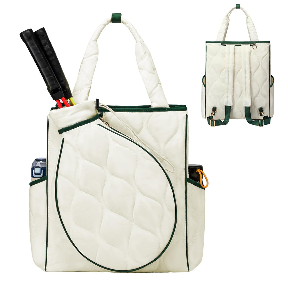 CCGTIOR front view of matte white tote showing roomy design and style
