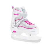 CCUNSZI front view of white skate showing fit and profile, promotes confident first strides