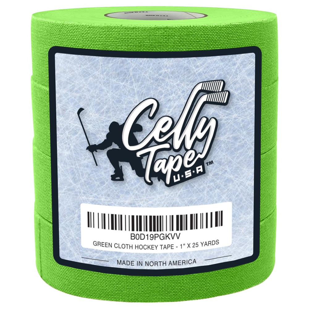 CellyTape front packaging showing neon green tape and four-roll value pack benefit