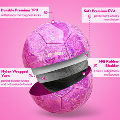 Champhox ball in action with youth player demonstrating reliable flight and handling