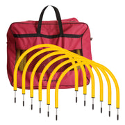 Champion Sports front view of 12 yellow arcs showing easy setup and visibility