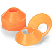 Champion Sports front view of neon orange 25-pack showing clear branding and visibility
