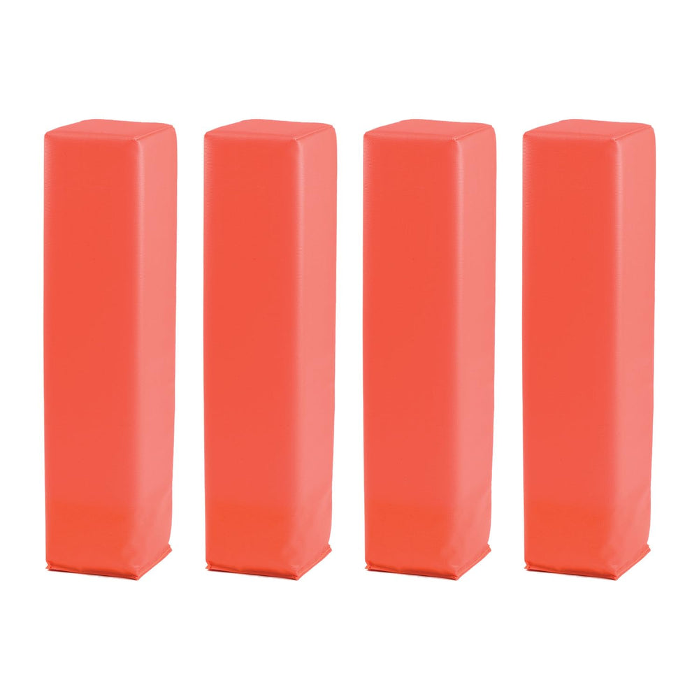 Champion Sports front view of four hi-vis pylons showing clear field boundaries and visibility