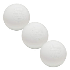 Champion Sports front packaging showing three white lacrosse balls and durable box benefit