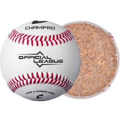 CHAMPRO CBB-40 leather close-up highlighting stitches and grip for reliable practice use