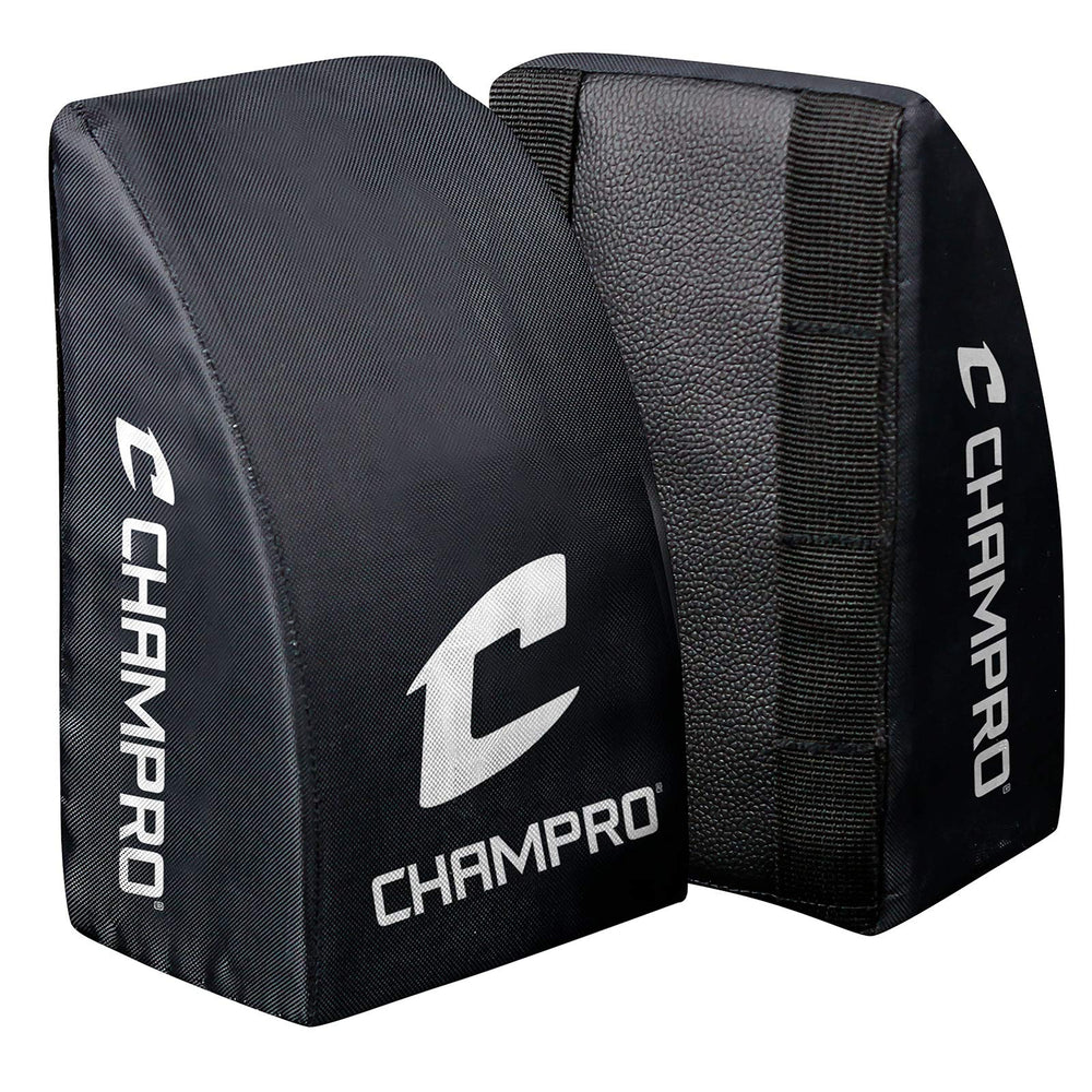 CHAMPRO front view showing cushion and straps for better knee protection