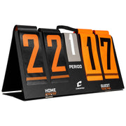CHAMPRO scoreboard front view with bold numbers visible for easy reading