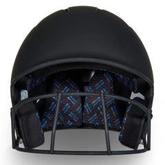 CHAMPRO interior liner and jaw pads highlighting moisture-wicking comfort and fit