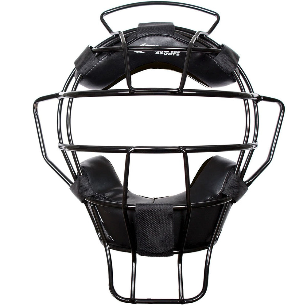 CHAMPRO front mask view showing frame and clear sightlines for comfort