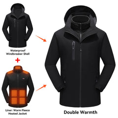 CHANGEOWN detachable fleece liner close-up showing cozy insulation