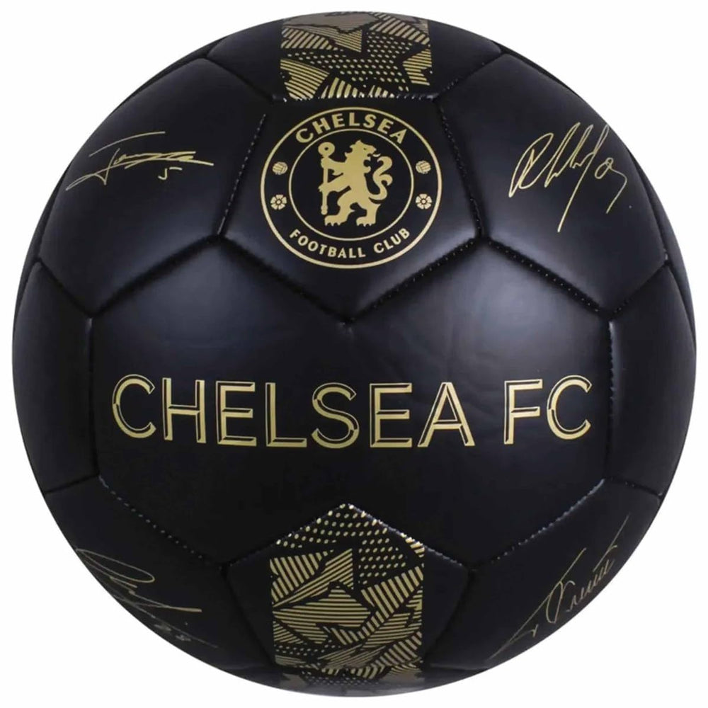 Chelsea black phantom football front view with crest, showing club pride and match-ready design
