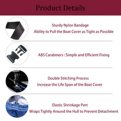 CHEYIBAO elastic hem with quick-release buckle for secure tensioning