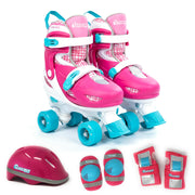 Chicago Skates front packaging showing complete kids combo set and features