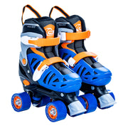 Chicago Skates front view showing colorway and fit benefit of clear sizing