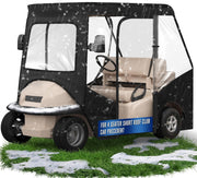 Cholila Cover front view on EZGO TXT showing full protection and weather resistance