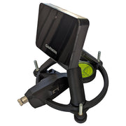 Claire's Prints front view of Garmin R10 stand showing secure device placement and faster setup