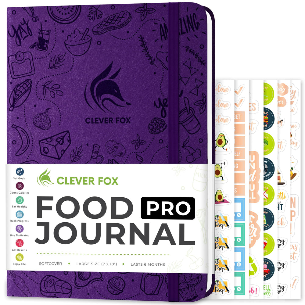 Clever Fox front cover purple vegan leather, durable and stylish