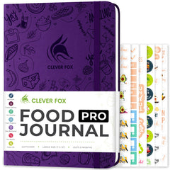 Clever Fox front cover purple vegan leather, durable and stylish