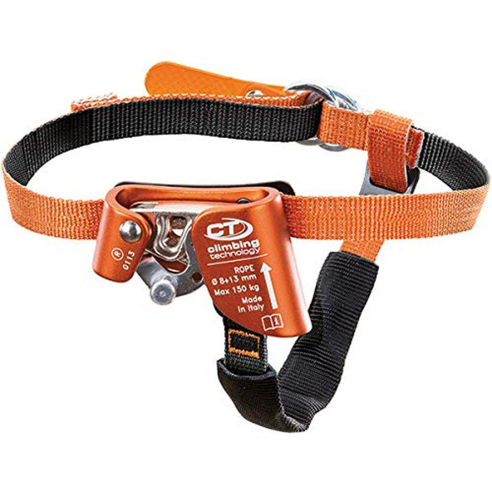 Climbing Technology Quick Step right-foot ascender front view showing attachment and usability