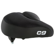 Cloud-9 cruiser select front view showing wide Lycra top and overall shape for improved comfort