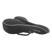 Cloud-9 Sunlite front view showing sleek black sport saddle and ergonomic shape for comfort