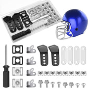 Coldairsoap front packaging showing the 31-piece helmet repair kit and clear case for easy storage