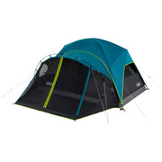 Coleman tent front view showing porch and easy campsite visibility benefit