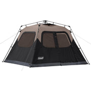 Coleman instant tent front view showing roomy doorway and quick setup benefit