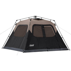 Coleman instant tent front view showing roomy doorway and quick setup benefit