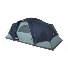 Coleman Skydome XL front view showing large entry and awning for easy access