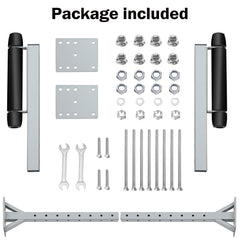 Colinktool height adjustment scale showing range for different hull and trailer setups