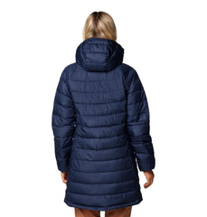 Columbia jacket hood detail highlighting weather protection and comfort