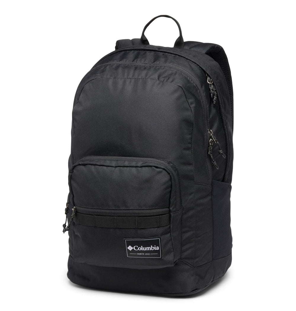 Columbia Zigzag II front view showing main compartments and organized storage benefit