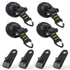 CONBOLA front view showing hooks and clips for quick installation benefit