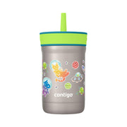 Contigo Leighton front view showing spacecraft body and juniper lid, reduces spills