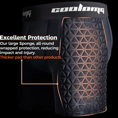 COOLOMG close-up of EVA pad texture demonstrating high shock absorption