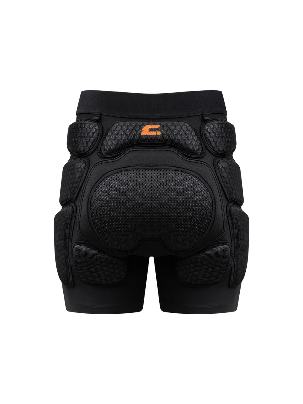 COPOZZ padded shorts front view showing slim protective fit and mobility