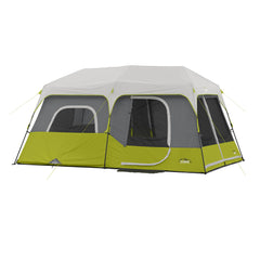 CORE front exterior cabin tent pitched showing room and quick setup benefit