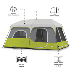 CORE removable rainfly detached showing weather protection and clear-sky option