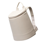 Corkcicle EOLA front view in Latte showing sleek cooler backpack design and portability