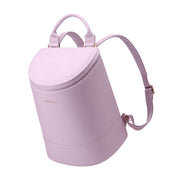 Corkcicle front view showing rose quartz finish and sleek profile benefit style