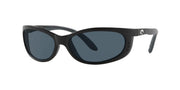 Costa Del Mar Fathom front view showing matte black frame and streamlined fit for comfort