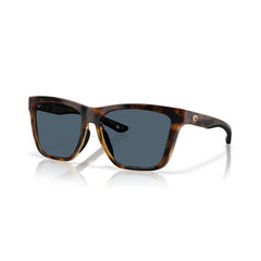 Costa Del Mar Panga II front view showing tortoise frame and gray 580P lenses for clear vision