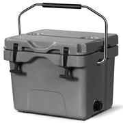 COSTWAY cooler front and lid view showing durable build and protection