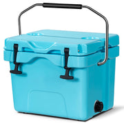 COSTWAY cooler front view showing capacity and durable shell benefit