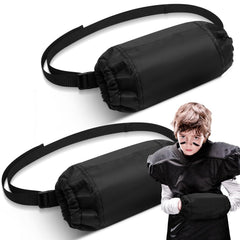 cozypower front view black muffs showing youth fit and warmth