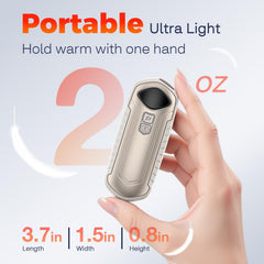 Cozyverge LED display and dual quick-heat buttons detail, shows easy temperature control benefit